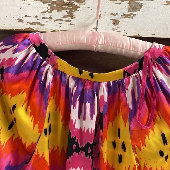 Josephine Studio Women’s Petite X Small Artsy Bright Pullover Dress Blouse Top - Picture 6 of 9